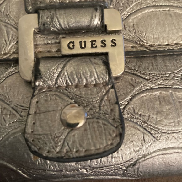Gray Guess Wallet Snakeskin Pattern Soft - Picture 3 of 7